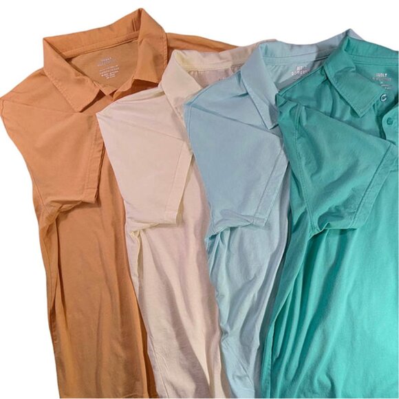 Lot of 4 Built Different Polos Mens XL Pastel Dad Bod Resort Coastal Casual - Picture 1 of 10